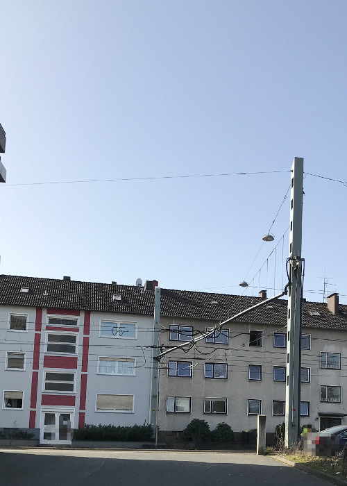 Blick auf den Mast von mobiel.