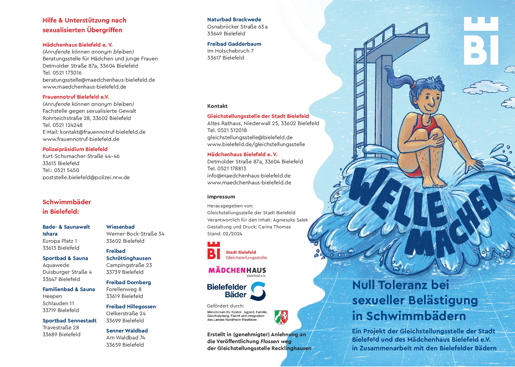 Vorderseite vom dem Flyer 